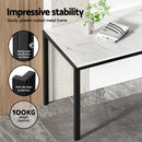 1 Artiss Dining Table and 4 Chairs Set Marble Effect - RnR Galore