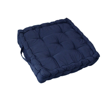 1 Pc Floor Box Cushion Pad 40 x 40+ 8 cm Navy - RnR Galore