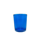 10 Pack Blue Glass Votive Tealight Candle Holders House Party Centerpiece Xmas Wedding Decor Glass Candlestick Party Decorations Bridal Baby Shower Event - RnR Galore