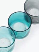 10 Pack Turquoise Glass Votive Tealight Candle Holders House Party Centerpiece Xmas Wedding Decor Glass Candlestick Party Decorations Bridal Baby Shower Event - RnR Galore