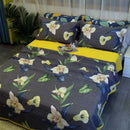 100% Cotton Coverlet Set Embroidered Orchid Queen - RnR Galore