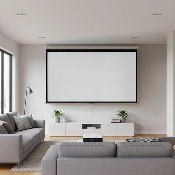 100 Inch 16:9 Manual Pull Down Outdoor Projector Projection Screen Theater Movie - RnR Galore