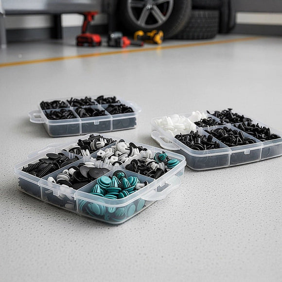 1000PCS Car Retainer Clips Auto Fasteners Push Trim Clips Pin Rivet Bumper Kit - RnR Galore