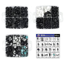 1000PCS Car Retainer Clips Auto Fasteners Push Trim Clips Pin Rivet Bumper Kit - RnR Galore