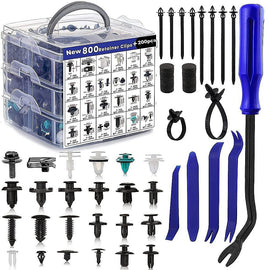 1000PCS Car Retainer Clips Auto Fasteners Push Trim Clips Pin Rivet Bumper Kit - RnR Galore