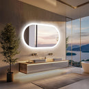 1000x500mm LED Bathroom Mirror Oval Anti - Fog Dimmable Wall Mount - RnR Galore