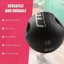 10kg Double - Handled Rubber Medicine Core Ball - RnR Galore