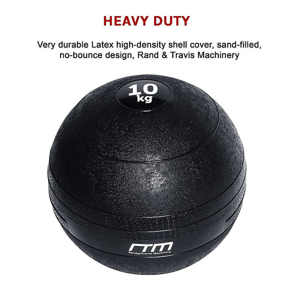 10kg Slam Ball No Bounce Crossfit Fitness MMA Boxing BootCamp - RnR Galore