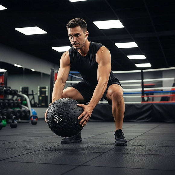10kg Tyre Thread Slam Ball Dead Ball Medicine Ball for Gym Fitness - RnR Galore