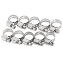 10pcs Hose Clamp Cars Motorcycle Fuel Line Jubilee Petrol Pupe Clips Garden DIY Tools - RnR Galore