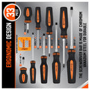 10Pcs Magnetic Screwdriver Set Phillips Slotted Magnetizer Non - Slip Handle Tool - RnR Galore