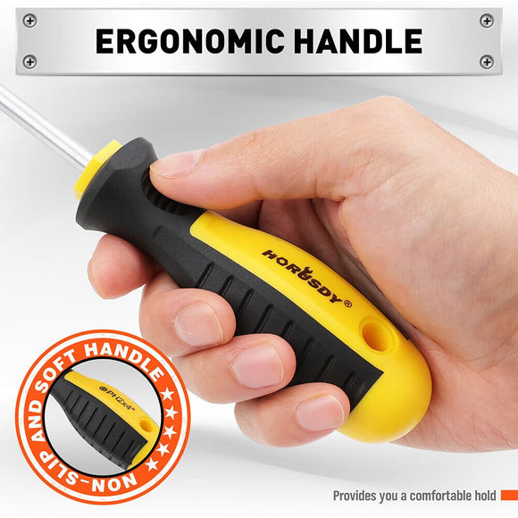 11 - Pieces Magnetic Screwdriver Set with Case Magnetizer Demagnetizer Flat Head - RnR Galore