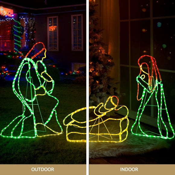 1.12M Christmas Lights Motif 552 LED Rope Light Outdoor Decoration Jingle Jollys - RnR Galore