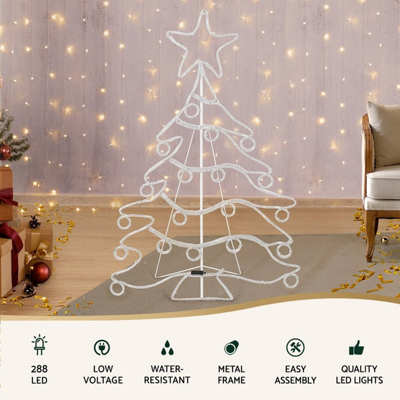1.18M Christmas Lights Motif 288 LED Rope Light Outdoor Decoration Jingle Jollys - RnR Galore