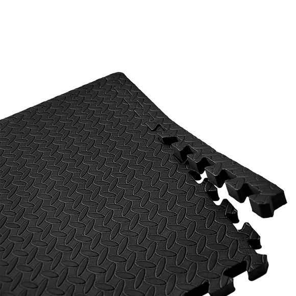 12 Tiles EVA Rubber Foam Gym Mat 60x60cm – 2.5cm Thick Fitness Flooring Set - RnR Galore