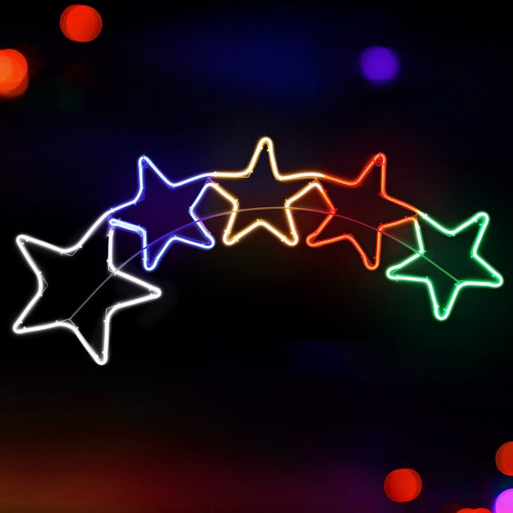 1.25M Christmas Lights Motif 560 LED Rope Light Outdoor Decoration Jingle Jollys - RnR Galore