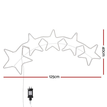 1.25M Christmas Lights Motif 560 LED Rope Light Outdoor Decoration Jingle Jollys - RnR Galore
