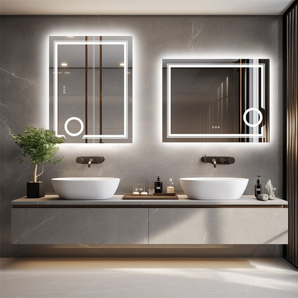 1400x700mm LED Bathroom Mirror Anti - fog Illuminated - RnR Galore