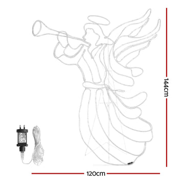 1.44M Christmas Lights Motif 504 LED Rope Light Outdoor Decoration Jingle Jollys - RnR Galore