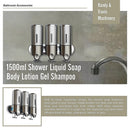 1500ml Shower Liquid Soap Body Lotion Gel Shampoo Bathroom Dispenser - RnR Galore