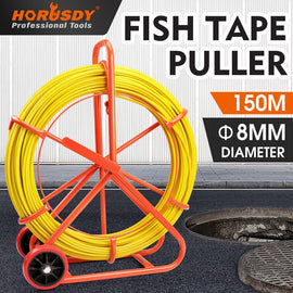 150M×8MM Fish Tape Puller Fiberglass Wire Cable Running Duct Rodder Heavy Duty - RnR Galore