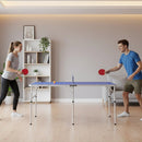 152cm Portable Tennis Table, Folding Ping Pong Table Game Set - RnR Galore
