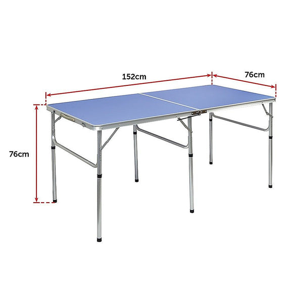 152cm Portable Tennis Table, Folding Ping Pong Table Game Set - RnR Galore