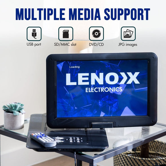 15.4" Swivel Portable DVD Player & Screen, Rechargeable Entertainment - RnR Galore