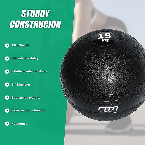 15kg Slam Ball No Bounce Crossfit Fitness MMA Boxing BootCamp - RnR Galore