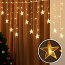 160 LED 6M Christmas Lights Icicle Light Solar Warm Jingle Jollys - RnR Galore