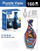160 PCS Pop Art 3D Puzzle Vase - DIY Interlocking Flower Vase Kit, Home Decorative and Toy Gift for Mom - RnR Galore