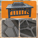18" Square Metal Fire Pit Outdoor Heater - RnR Galore