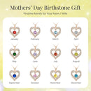 18K Rose Gold Necklaces for Women, 926 Sterling Silver Gifts for Mothers Day, Jewelry for Wife Mom Her Girlfriend, Birthstone Diamond Necklace for Birthday Anniversary, Heart Pendant Jewelry - AUG - RnR Galore