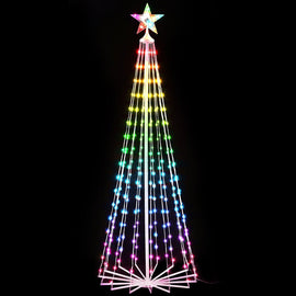 1.8M Christmas Tree 265 LED RGB Fairy Lights Jingle Jollys - RnR Galore