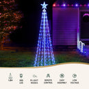 1.8M Christmas Tree 265 LED RGB Fairy Lights Jingle Jollys - RnR Galore
