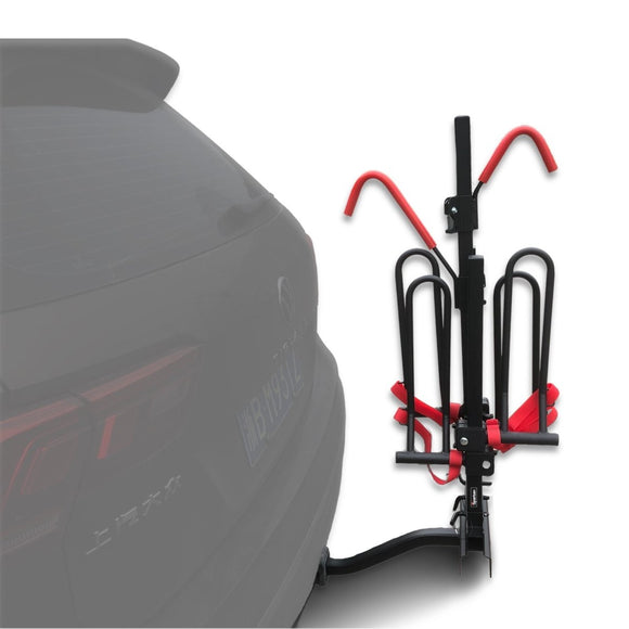 2 Bicycle Bike Rack Rear Car Carrier 2" Hitch Mount Platform Foldable - RnR Galore