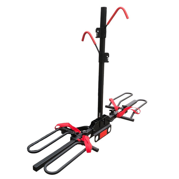 2 Bicycle Bike Rack Rear Car Carrier 2" Hitch Mount Platform Foldable - RnR Galore