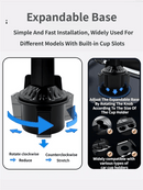 2 - in - 1 Car Rotating Dinner Tray & Double Cup Holder with Secure Phone Mount - Car Cup Slot Swivel Expander and Snacks & Drinks Organizer - RnR Galore