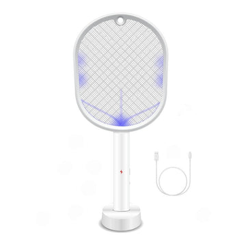 2 in 1 Rechargeable Mosquito Swatter - Electronic Fly Insect Bug Zapper Racket - RnR Galore