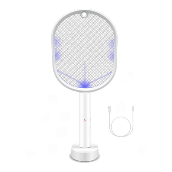 2 in 1 Rechargeable Mosquito Swatter - Electronic Fly Insect Bug Zapper Racket - RnR Galore