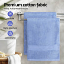 2 Pack Bath Sheets Set Cotton Extra Large Towel Blue - RnR Galore