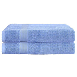 2 Pack Bath Sheets Set Cotton Extra Large Towel Blue - RnR Galore