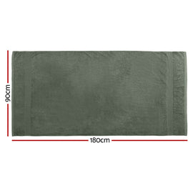 2 Pack Bath Sheets Set Cotton Extra Large Towel Green - RnR Galore
