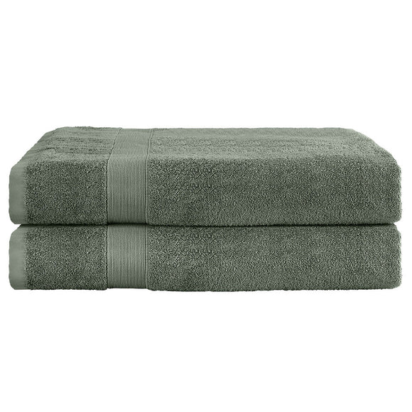 2 Pack Bath Sheets Set Cotton Extra Large Towel Green - RnR Galore