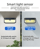 2 - Pack Solar Motion Sensor Wall Light(178 - Bead LED) - 3 Lighting Modes, IP64 Waterproof, Three - Sided Wide - Angle Lighting for Outdoor Security and Garden Lighting - RnR Galore