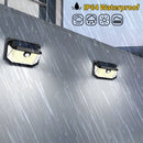 2 - Pack Solar Motion Sensor Wall Light(178 - Bead LED) - 3 Lighting Modes, IP64 Waterproof, Three - Sided Wide - Angle Lighting for Outdoor Security and Garden Lighting - RnR Galore