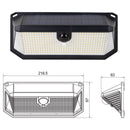 2 - Pack Solar Motion Sensor Wall Light(388 - Bead LED) - 3 Lighting Modes, IP64 Waterproof, Three - Sided Wide - Angle Lighting for Outdoor Security and Garden Lighting - RnR Galore