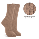 2 Pairs WOOL BLEND SOCKS Ladies Womens Thick Soft Work Thermal Warm Winter - 2 - 8 - RnR Galore
