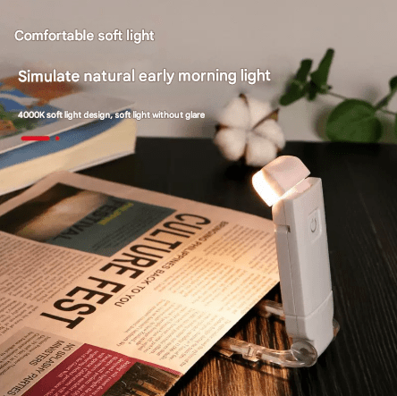 2 Pcs Black USB Rechargeable Clip - on LED Book Light - 3 Color Modes & Dimmable Brightness for Eye - Caring Reading - RnR Galore