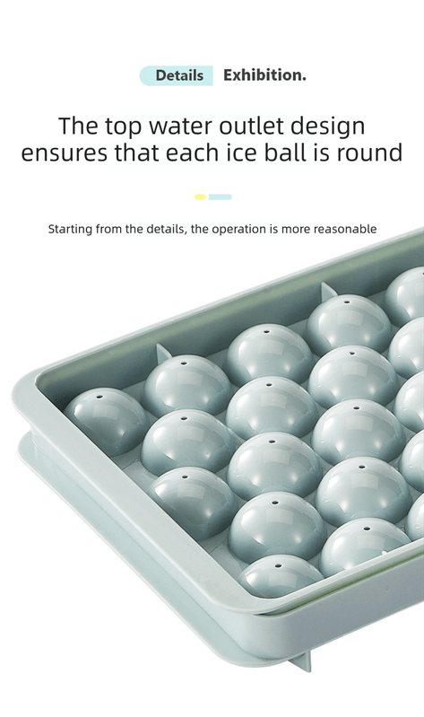 2 PCS Large Diamond Ice Cube Trays with Lids 4 Cavity Geometric Sphere Ice Ball Maker Mould Stackable Hard Plastic for Whiskey Cocktails Blue - RnR Galore